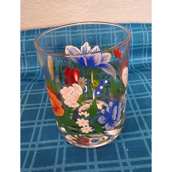 Reims France Floral replacement Juice glass or votive holder - Picture 8 of 10